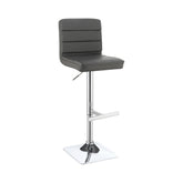 Coaster Bianca Upholstered Adjustable Bar Stools Grey and Chrome (Set of 2) Model 120696